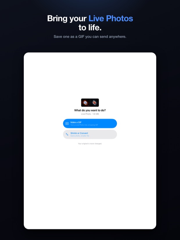 EasyJPEG on iPad: bring your Live Photos to life