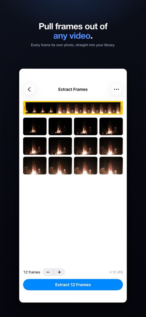EasyJPEG on iPhone: pull frames out of any video